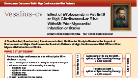 Evolocumab VESALIUS-CV Clinical Trial Card